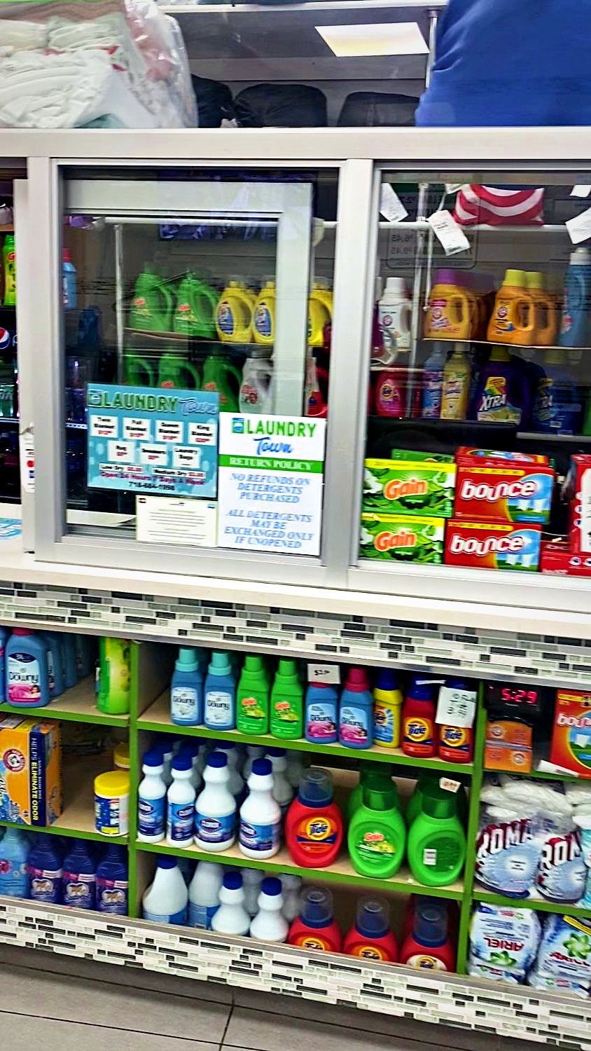 Detergent and laundry supplies for sale